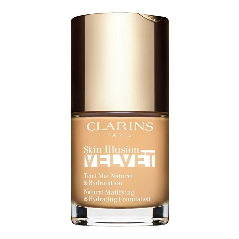 Matující make-up Skin Illusion Velvet (Natural Matifying & Hydrating Foundation) Clarins / Odstín: 107C - 30 ml