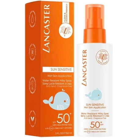 Dětský ochranný sprej SPF 50+ Sun Sensitive (Water Resistant Milky Spray) Lancaster - 150 ml