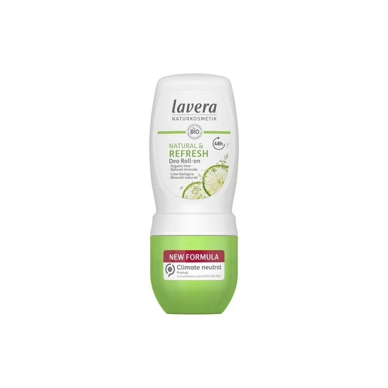 Osvěžující kuličkový deodorant s vůní limetky Refresh (Deodorant Roll-on) Lavera - 50 ml