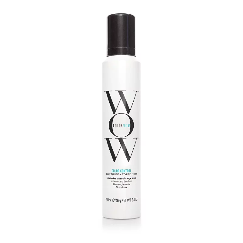 Stylingová tónovací pěna pro tmavé vlasy Color Control (Blue Toning + Styling Foam) Color Wow - 200 ml