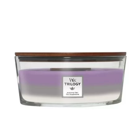 Vonná svíčka loď Trilogy Amethyst Sky WoodWick - 453,6 g