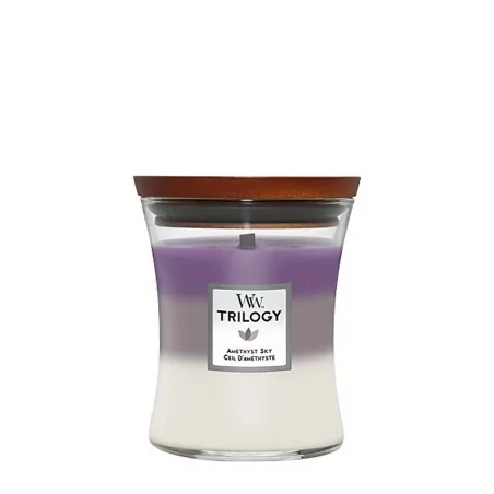 Vonná svíčka střední Trilogy Amethyst Sky WoodWick - 275 g