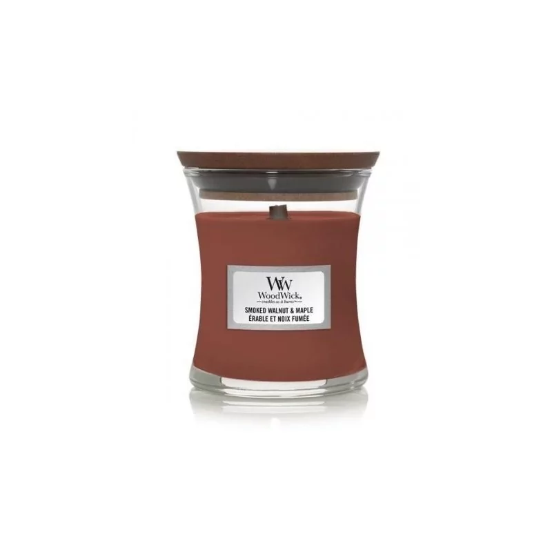 Vonná svíčka váza malá Smoked Walnut & Maple WoodWick - 85 g