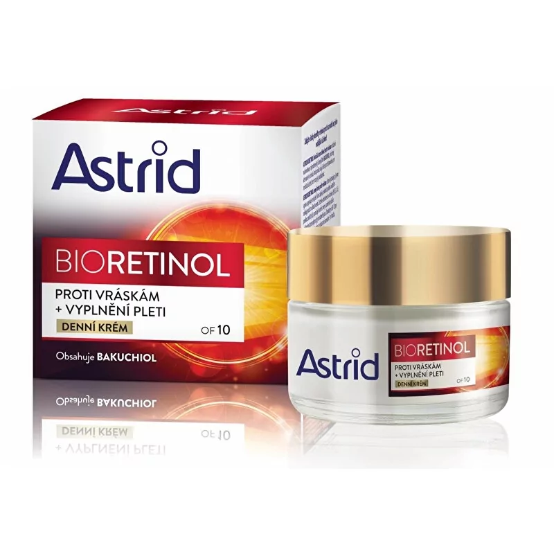 Denní krém proti vráskám pro vyplnění pleti Bioretinol OF10 Astrid - 50 ml