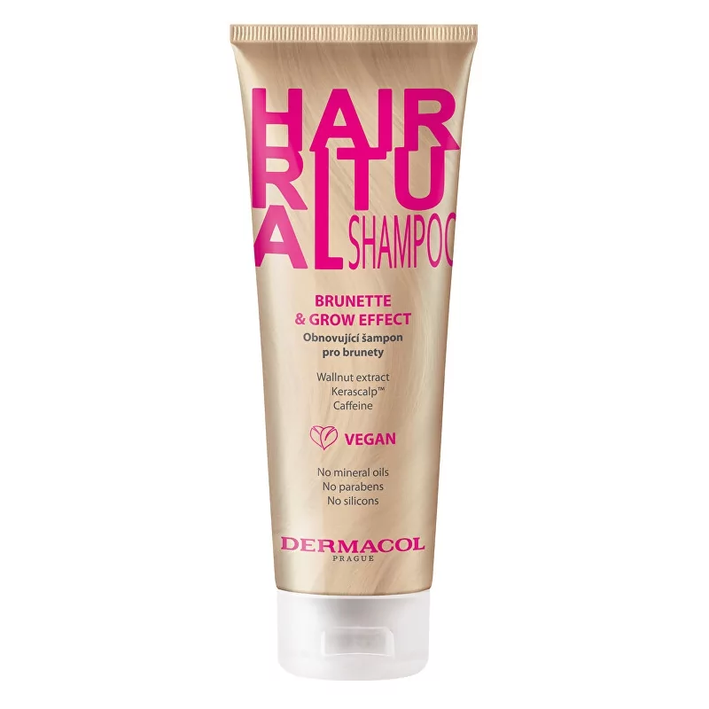 Obnovující šampon pro hnědé vlasy Hair Ritual (Brunette & Grow Effect Shampoo) Dermacol - 250 ml