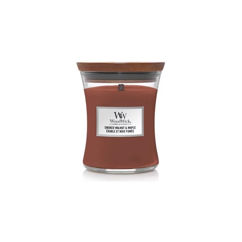 Vonná svíčka váza střední Smoked Walnut & Maple WoodWick - 275 g