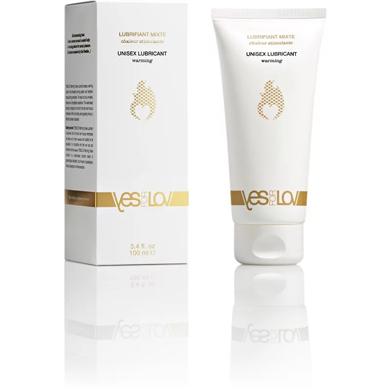 Hřejivý lubrikační gel (Unisex Lubricant Warning) YESforLOV - 100 ml