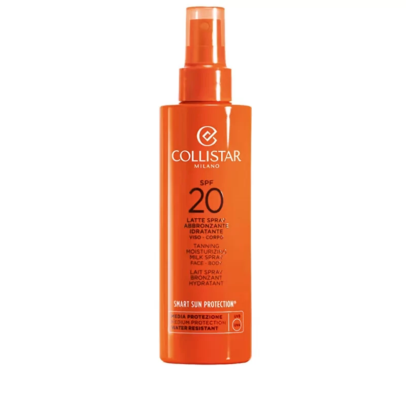 Ochranné mléko ve spreji urychlující proces opalování SPF 20 (Tanning Moisturizing Milk Spray) Collistar - 200 ml