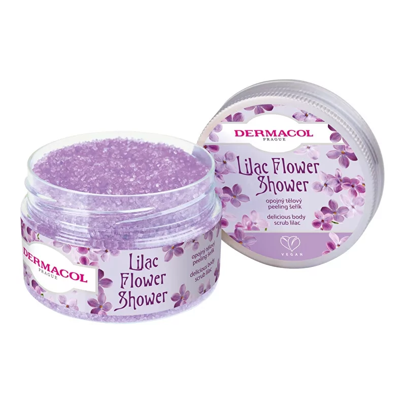 Opojný tělový peeling Šeřík Flower Care (Delicious Body Scrub Lilac) Dermacol - 200 g