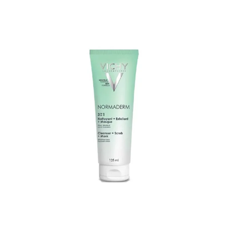 Přípravek pro čistění pleti s nedokonalostmi 3 v 1 Normaderm Tri-Activ Cleanser Vichy - 125 ml