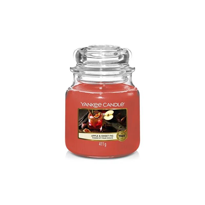 Aromatická svíčka Classic střední Apple & Sweet Fig Yankee Candle - 411 g