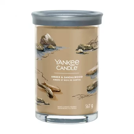 Aromatická svíčka Signature tumbler velký Amber & Sandalwood Yankee Candle - 567 g