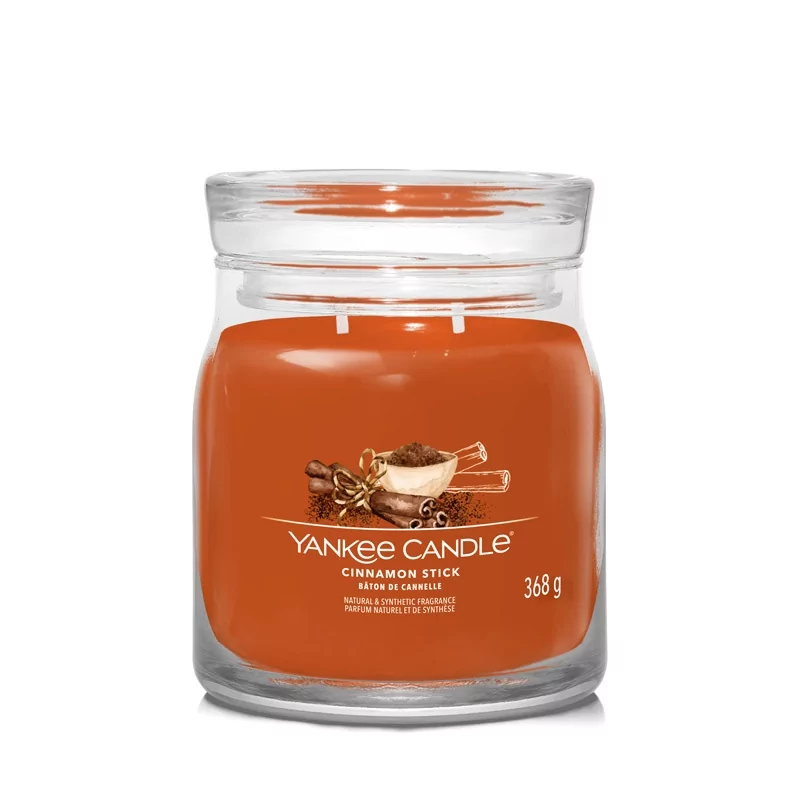 Aromatická svíčka Signature sklo střední Cinnamon Stick Yankee Candle - 368 g