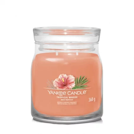 Aromatická svíčka Signature sklo střední Tropical Breeze Yankee Candle - 368 g