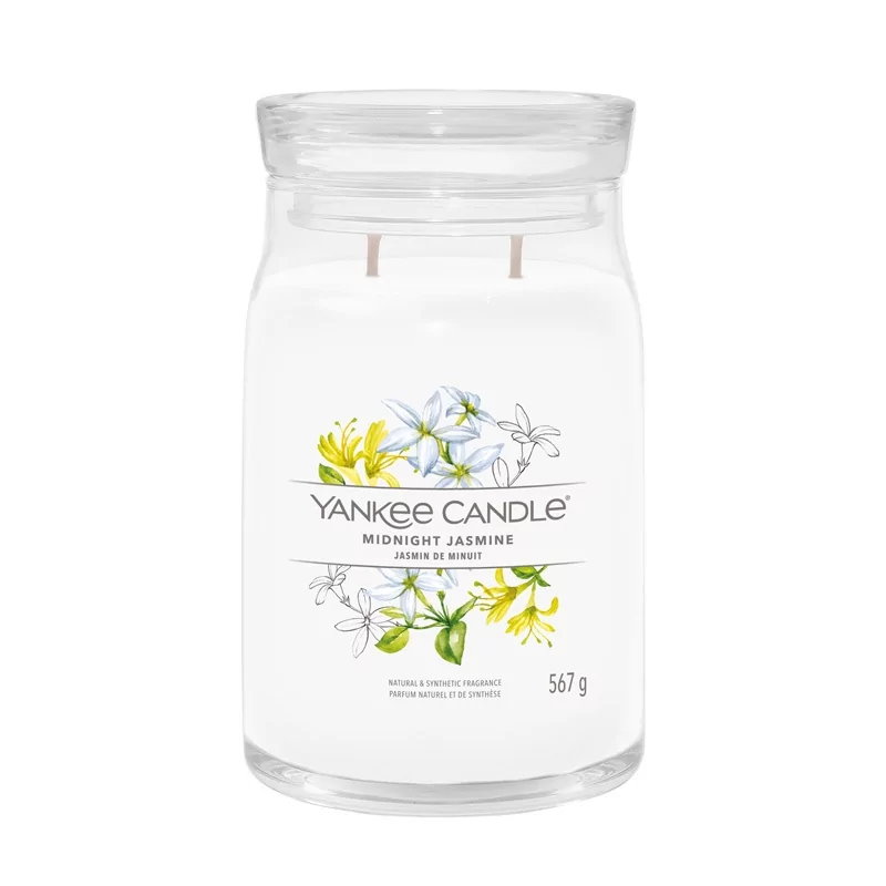 Aromatická svíčka Signature sklo velké Midnight Jasmine Yankee Candle - 567 g