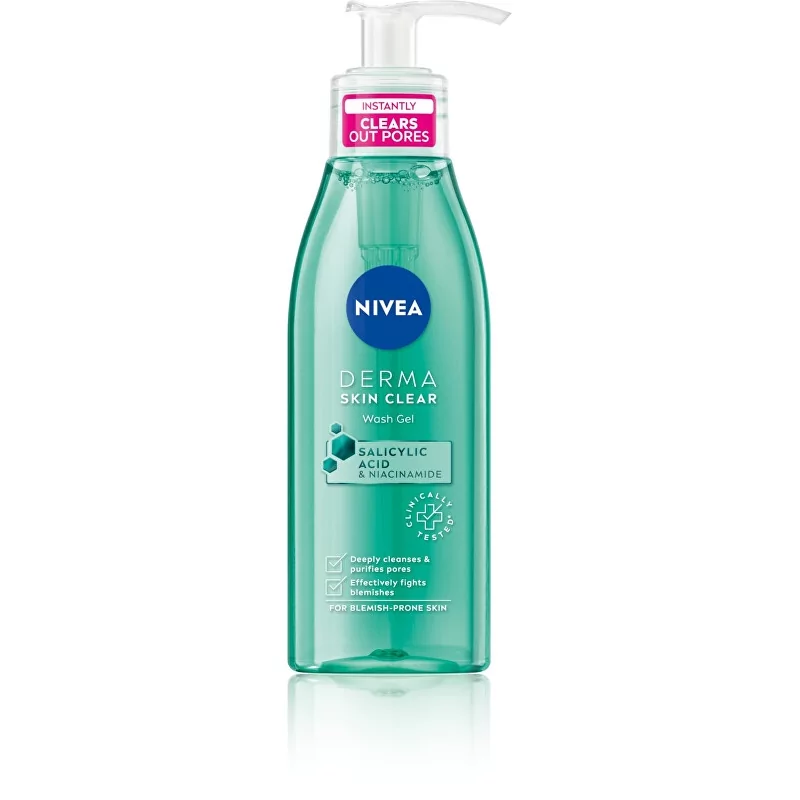 Čisticí pleťový gel Derma Skin Clear (Wash Gel) Nivea - 150 ml