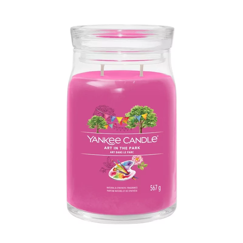 Aromatická svíčka Signature sklo velké Art in the Park Yankee Candle - 567 g