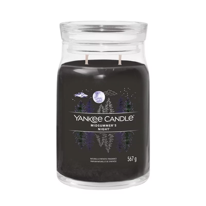 Aromatická svíčka Signature sklo velké Midsummer’s Night Yankee Candle - 567 g