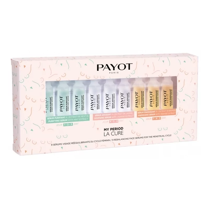 Vyrovnávající pleťová séra pro ženský cyklus My Period (Rebalancing Face Serum) 9 x Payot - 1,5 ml