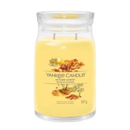 Aromatická svíčka Signature sklo velké Autumn Sunset Yankee Candle - 567 g