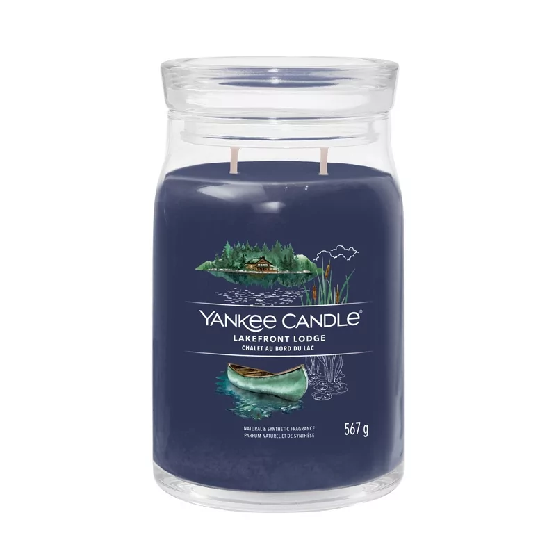 Aromatická svíčka Signature sklo velké Lakefront Lodge Yankee Candle - 567 g