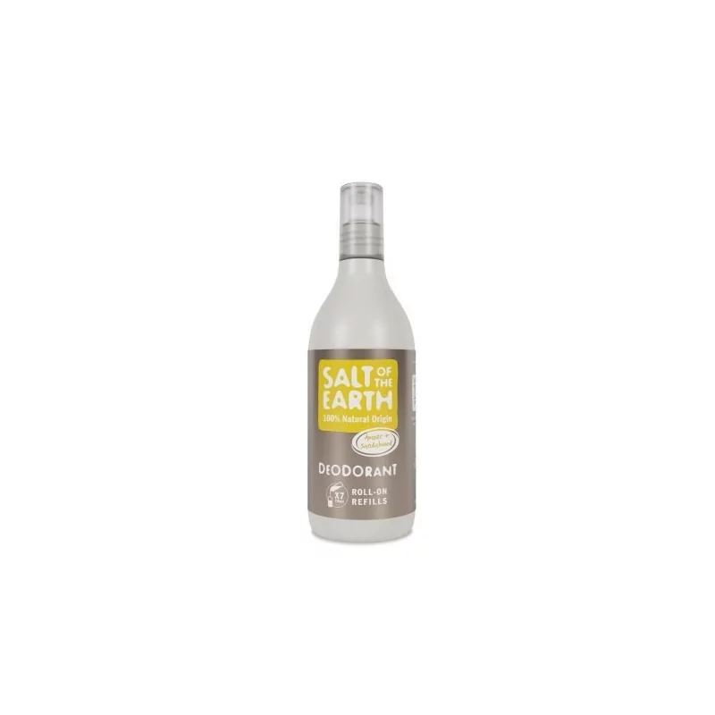 Náhradní náplň do přírodního kuličkového deodorantu Amber & Santalwood (Deo Roll-on Refills) Salt Of The Earth - 525 ml