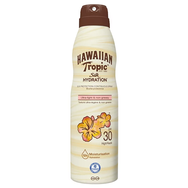 Sprej na opalování Silk Hydration Spray SPF 30 (Sun Protection Continuous Spray) Hawaiian Tropic - 177 ml