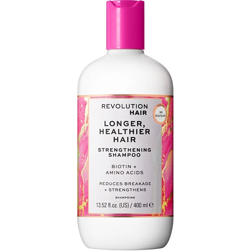 Posilující šampon Longer Healthier Hair (Strengthening Shampoo) Revolution Haircare - 400 ml