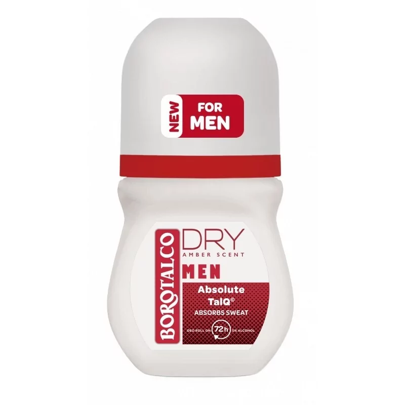 Kuličkový deodorant Men Dry Amber (Deo Roll On) Borotalco - 50 ml