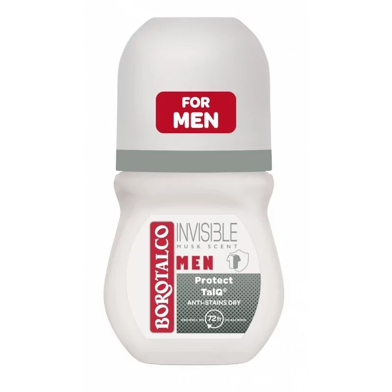 Kuličkový deodorant Men Invisible Dry (Deo Roll On) Borotalco - 50 ml