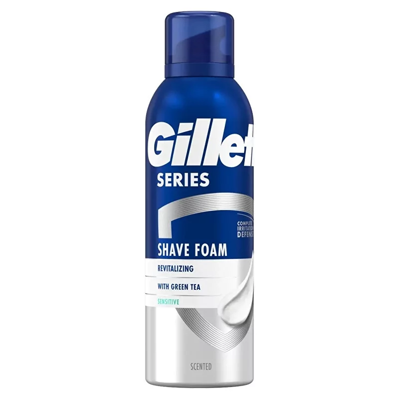 Revitalizující pěna na holení Series Sensitive Green Tea (Revitalizing Shave Foam) Gillette - 200 ml