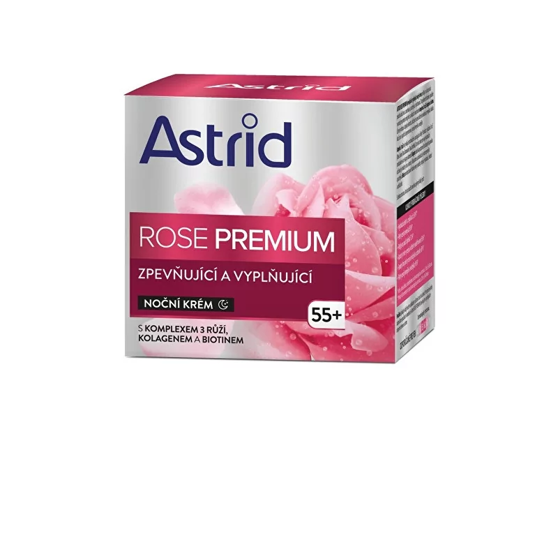 Zpevňující a vyplňující noční krém Rose Premium Astrid - 50 ml