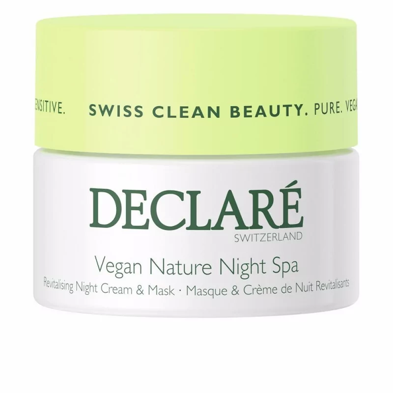 Noční revitalizační pleťový krém a maska pro citlivou pleť Vegan Nature Night Spa (Revitalising Cream & Mask) DECLARÉ - 50 ml