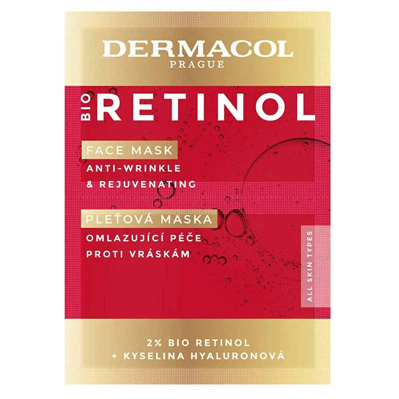 Pleťová maska Bio Retinol (Face Mask) Dermacol - 2 x 8 ml