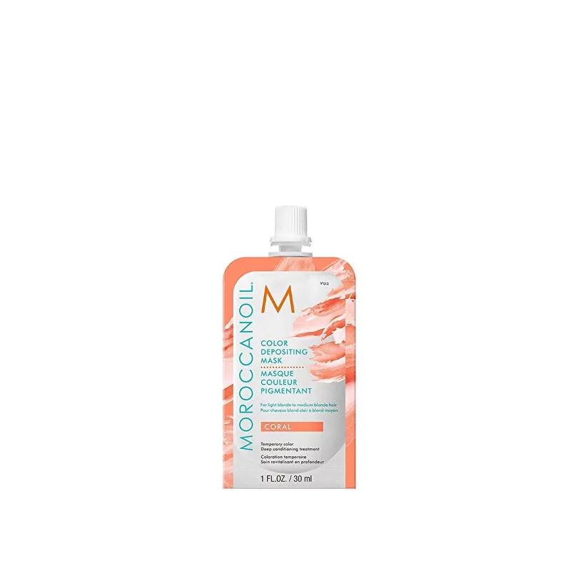 Tónující maska na vlasy Coral (Color Depositing Mask) Moroccanoil - 30 ml