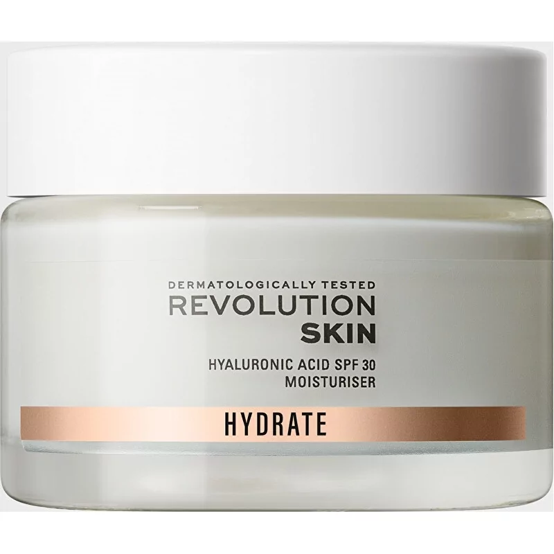 Hydratační krém na obličej SPF 30 Hyaluronic Acid Moisturiser Revolution Skincare - 50 ml