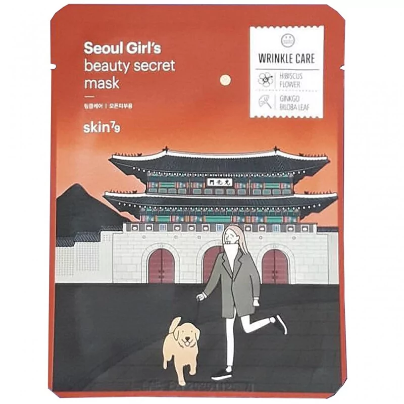 Plátýnková maska proti vráskám Seoul Girl`s Beauty Secret Mask (Wrinkle Care Mask) skin79 - 10 x 20 g