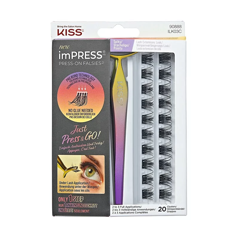 Umělé trsové řasy imPRESS Press on Falsies Kit 03 KISS