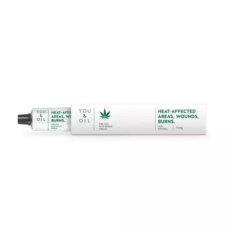 Hojivý krém na rany a popáleniny s 5% obsahom CBD You & Oil - 10 ml