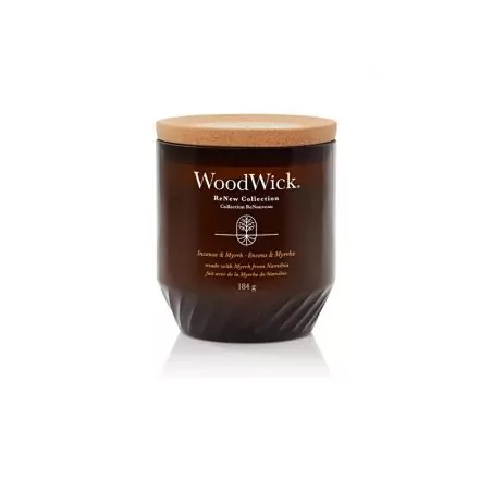 Vonná svíčka ReNew sklo střední Incense & Myrrh WoodWick - 184 g