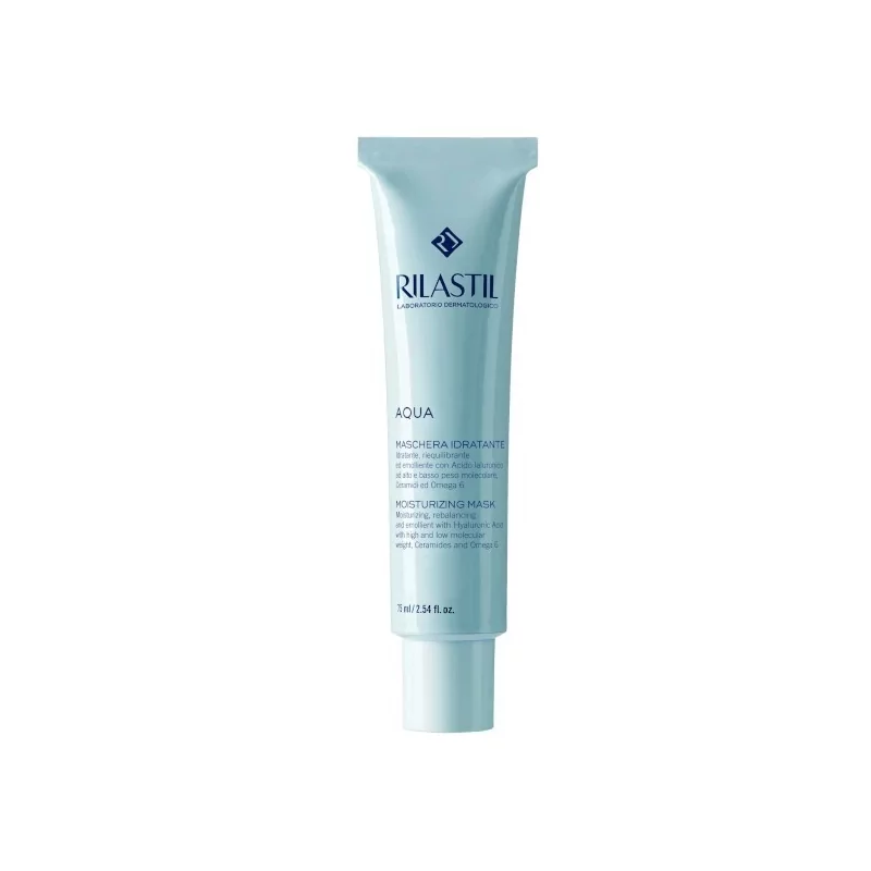 Hydratační pleťová maska s kyselinou hyaluronovou Aqua (Moisturizing Mask) Rilastil - 75 ml