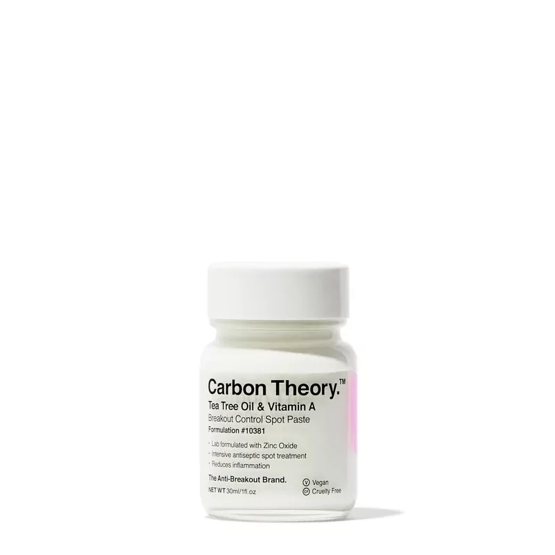 Lokální péče proti nedokonalostem pleti Tea Tree Oil & Vitamin A Breakout Control (Spot Paste) Carbon Theory - 30 ml