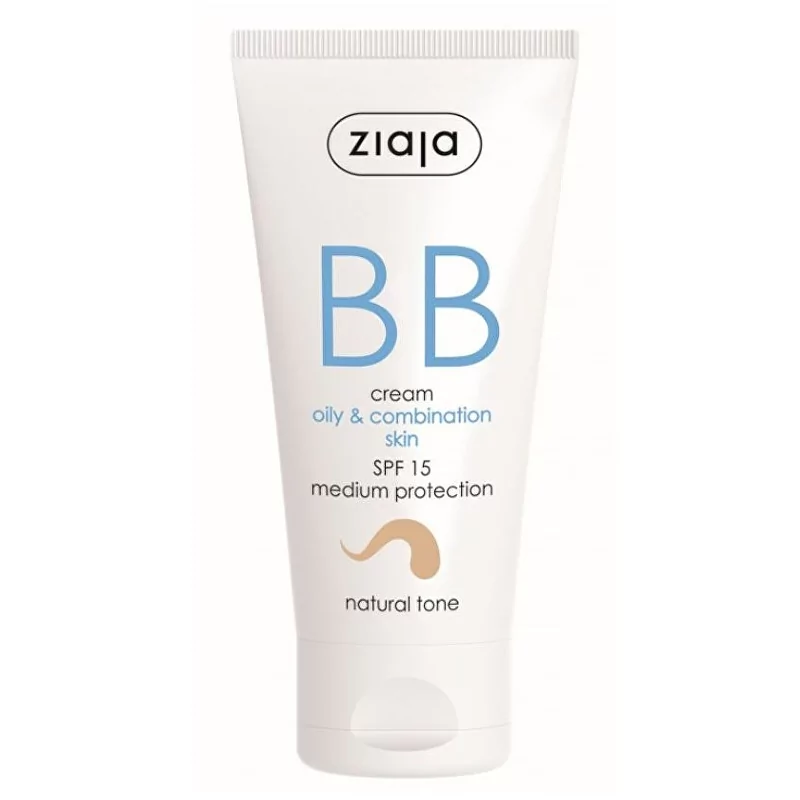 BB krém pro mastnou, smíšenou pleť tón přirozený SPF15 Ziaja - 50 ml