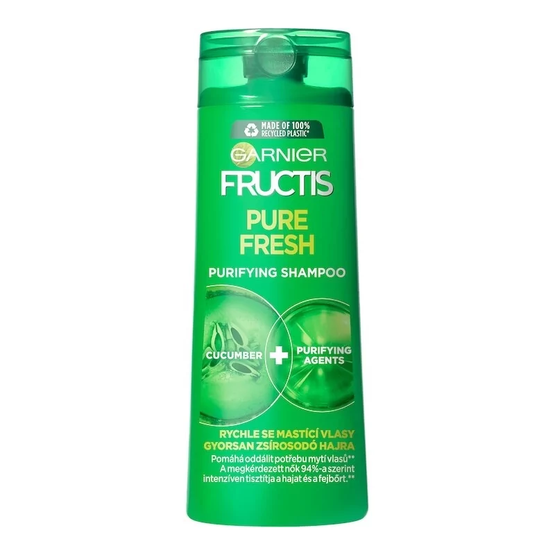 Posilující šampon na rychle se mastící vlasy Fructis (Pure Fresh Purifying Shampoo) Garnier - 250 ml