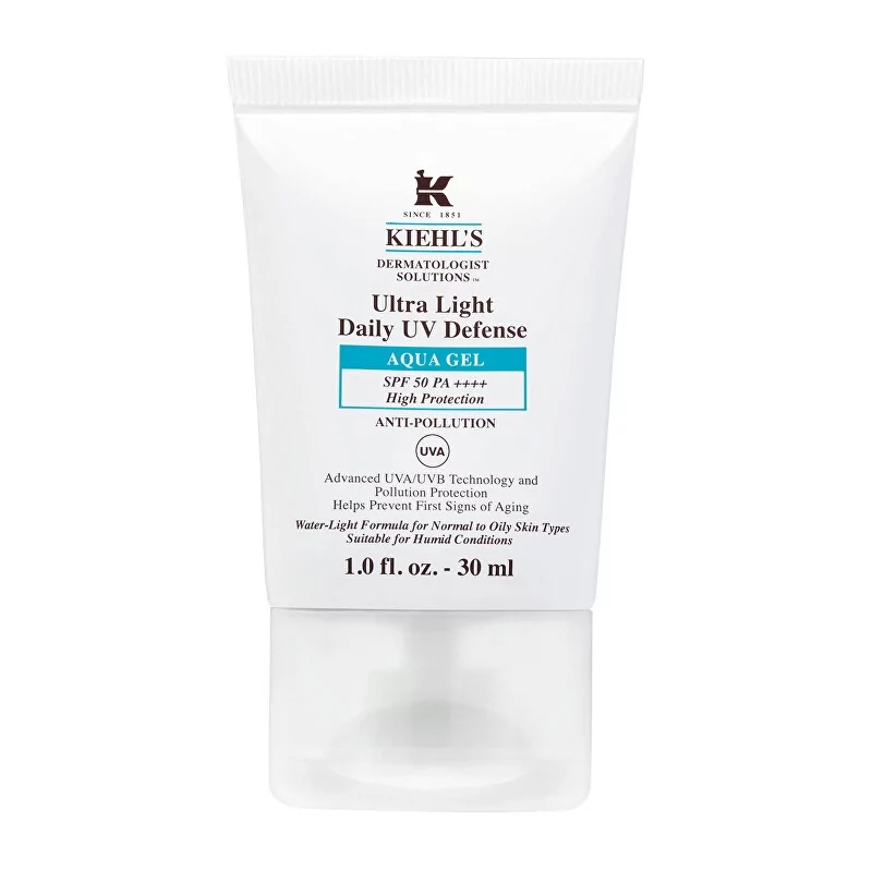 Ultralehký ochranný gel SPF 50 Ultra Light Daily UV Defense (Aqua Gel) Kiehl´s - 30 ml