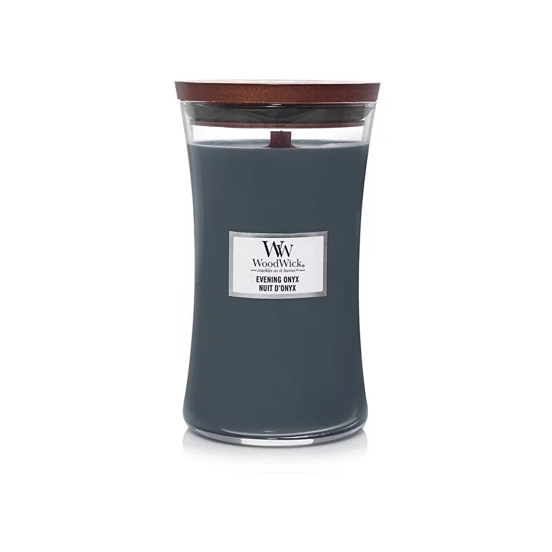 Vonná svíčka váza velká Evening Onyx WoodWick - 609,5 g