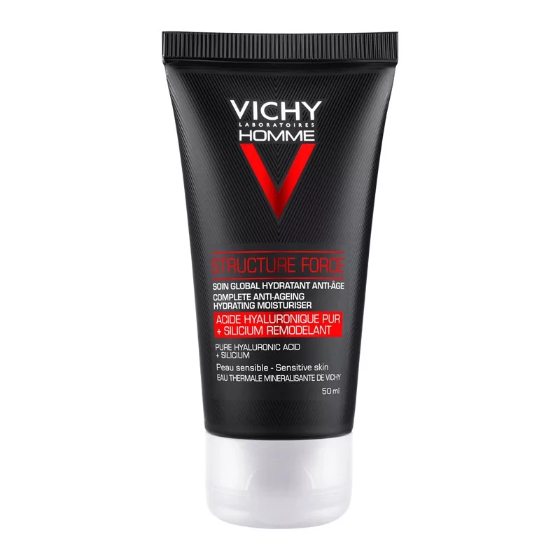 Hydratační pleťový krém s anti-age účinkem Homme Structure Force (Complete Anti-Ageing Hydrating Moisturiser) Vichy - 50 ml