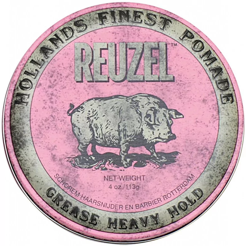 Pomáda na vlasy se silnou fixací (Pink Heavy Grease) Reuzel - 113 g