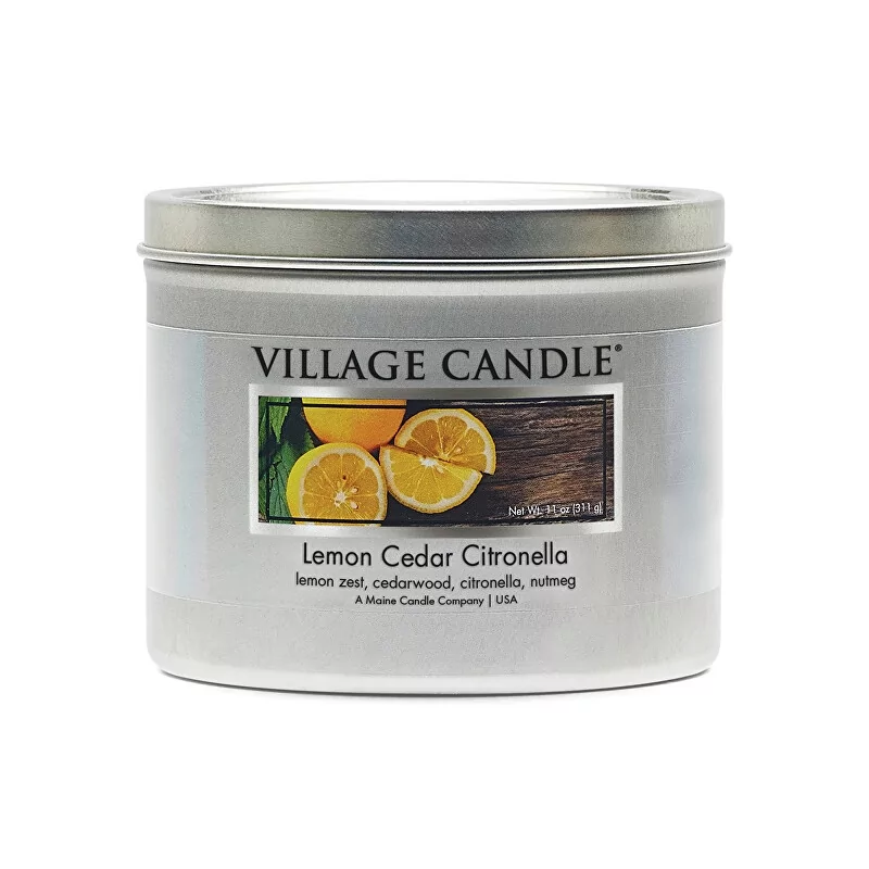 Vonná svíčka Cedr a citrón (Lemon Cedar Citronella) Village Candle - 311 g