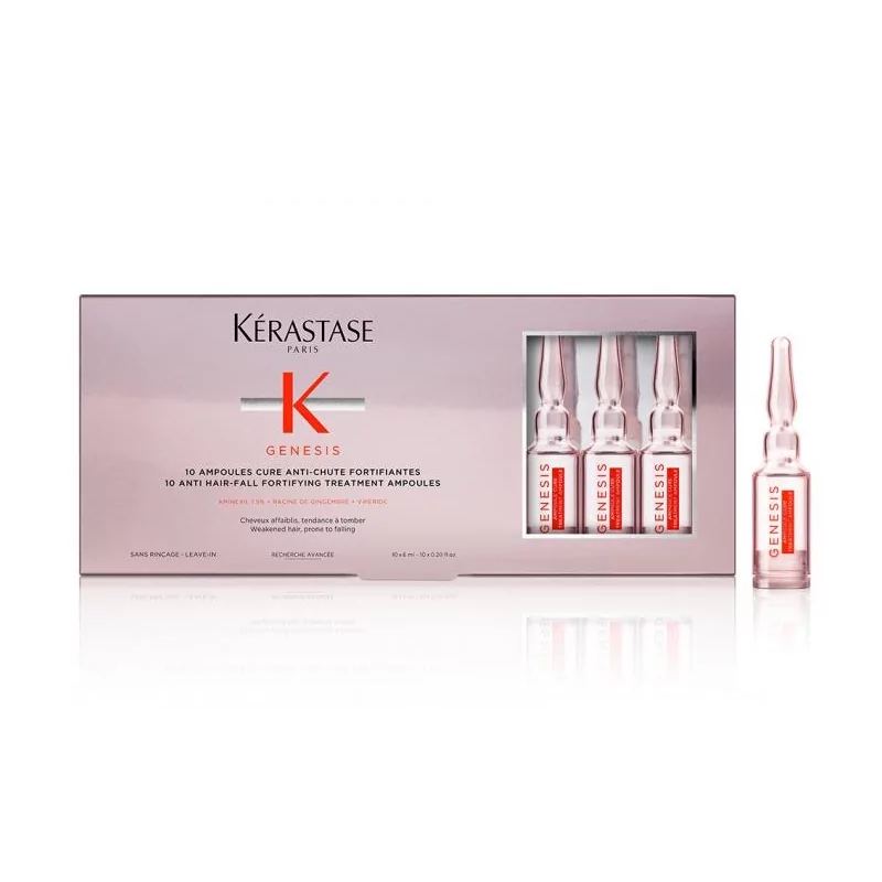 Intenzivní kúra pro slabé vlasy se sklonem k vypadávání Genesis (Ampoules Cure Anti-Chute Fortifiantes) Kérastase - 10 x 6 ml